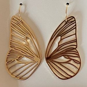 NWT Cynthia Rowley Butterfly Wing Drop Earrings